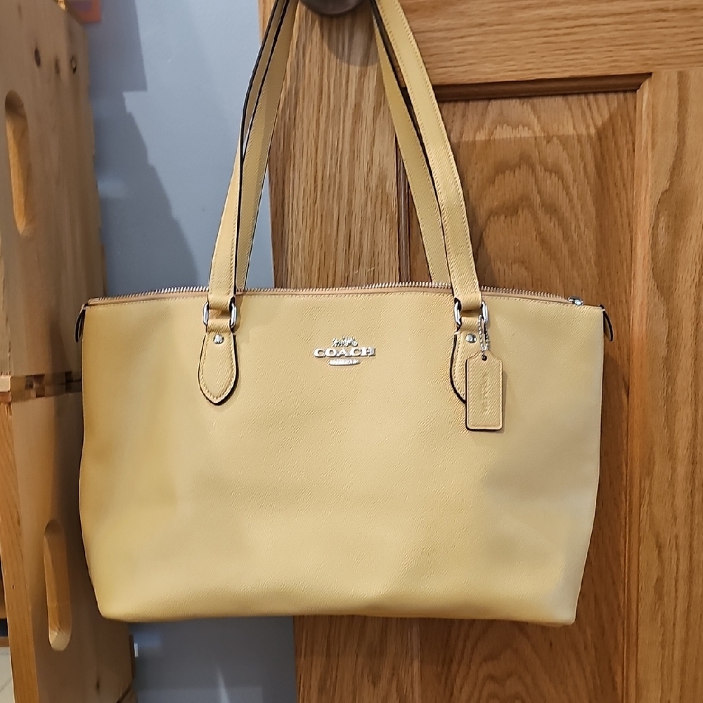 Coach Mustard Yellow Tote Bag
